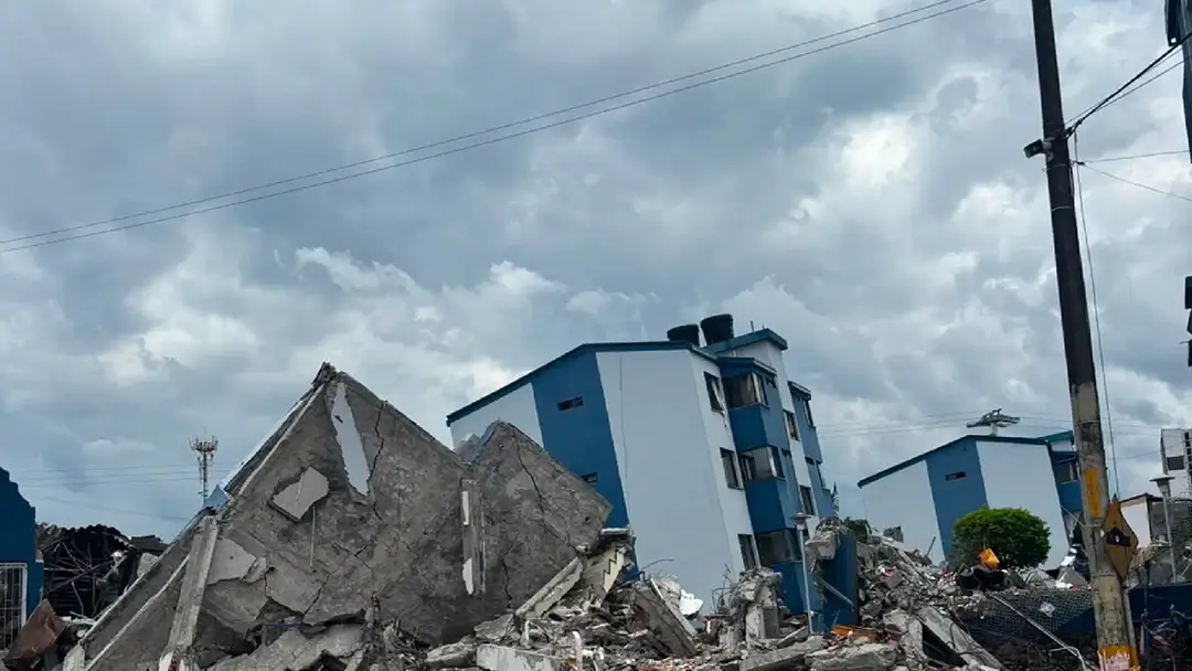 edificios caidos terremoto de colombia